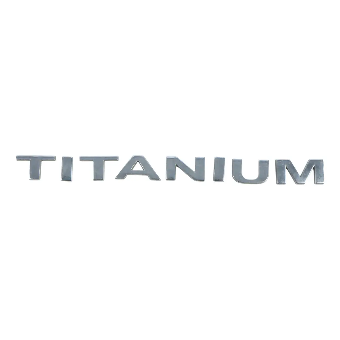 Lettering Emblem Titanium Ornament Sticker 7M51-42528-DE to Ford Fiesta Mk7 with Part number 1805527 Ford Fiesta Mk7 Lettering Emblem Titanium Ornament Sticker 7M51-42528-DE - SKU 1805527 - Part number 1805527