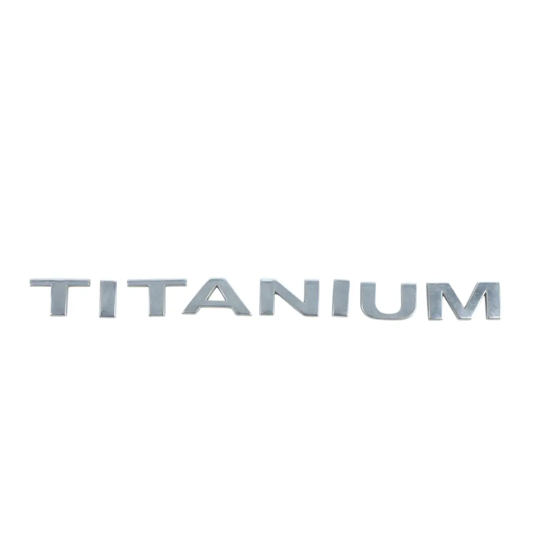 Emblema Letras Titanium Adorno Pegatina 7M51-42528-DE para Ford Fiesta Mk7 con número de pieza 1805527 Ford Fiesta Mk7 Emblema Letras Titanium Adorno Pegatina 7M51-42528-DE - SKU 1805527 - Número de pieza 1805527