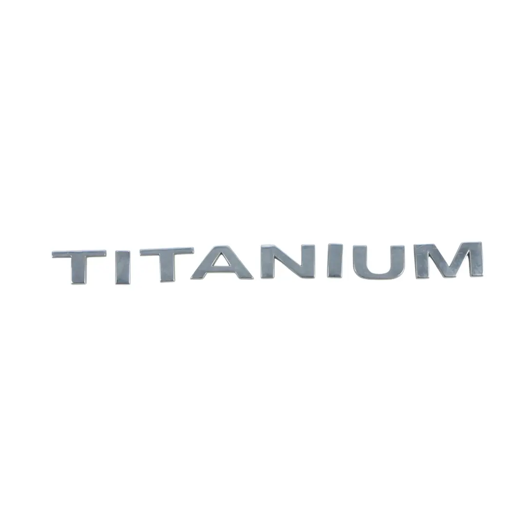 Lettering Emblem Titanium Ornament Sticker 7M51-42528-DE to Ford Fiesta Mk7 with Part number 1805527 Ford Fiesta Mk7 Lettering Emblem Titanium Ornament Sticker 7M51-42528-DE - SKU 1805527 - Part number 1805527