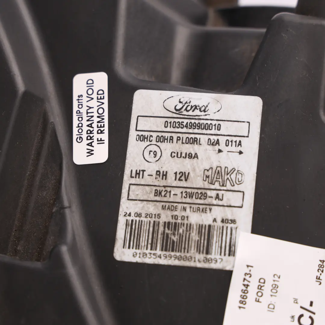 Ford Transit Custom Mk8 Headlight Headlamp Front Right O/S BK21-13W029-AJ - SKU RHD-1866473-1 - Part number 1866473