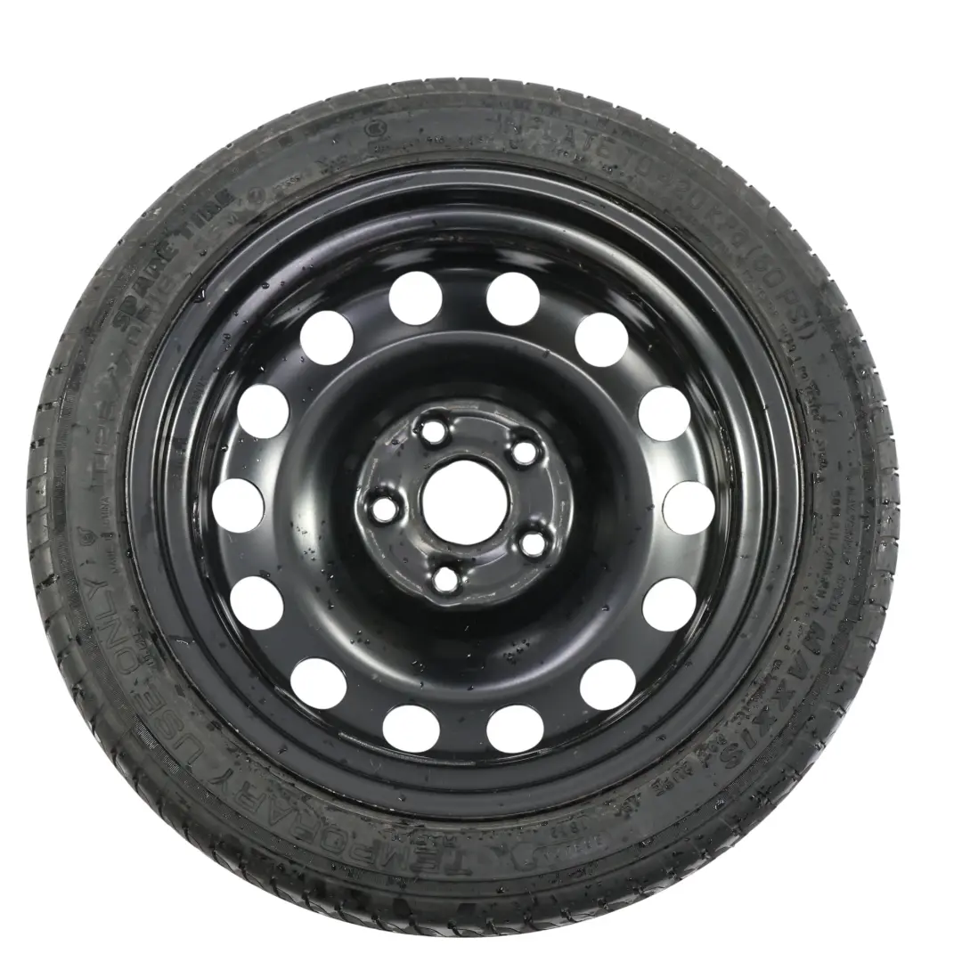 VW Golf Mk7 Spare Wheel Steel R16 Maxxis Tyre 3.5J ET:25.5 125/70 - SKU 1K0601027AQ-2 - Part number 1K0601027AQ