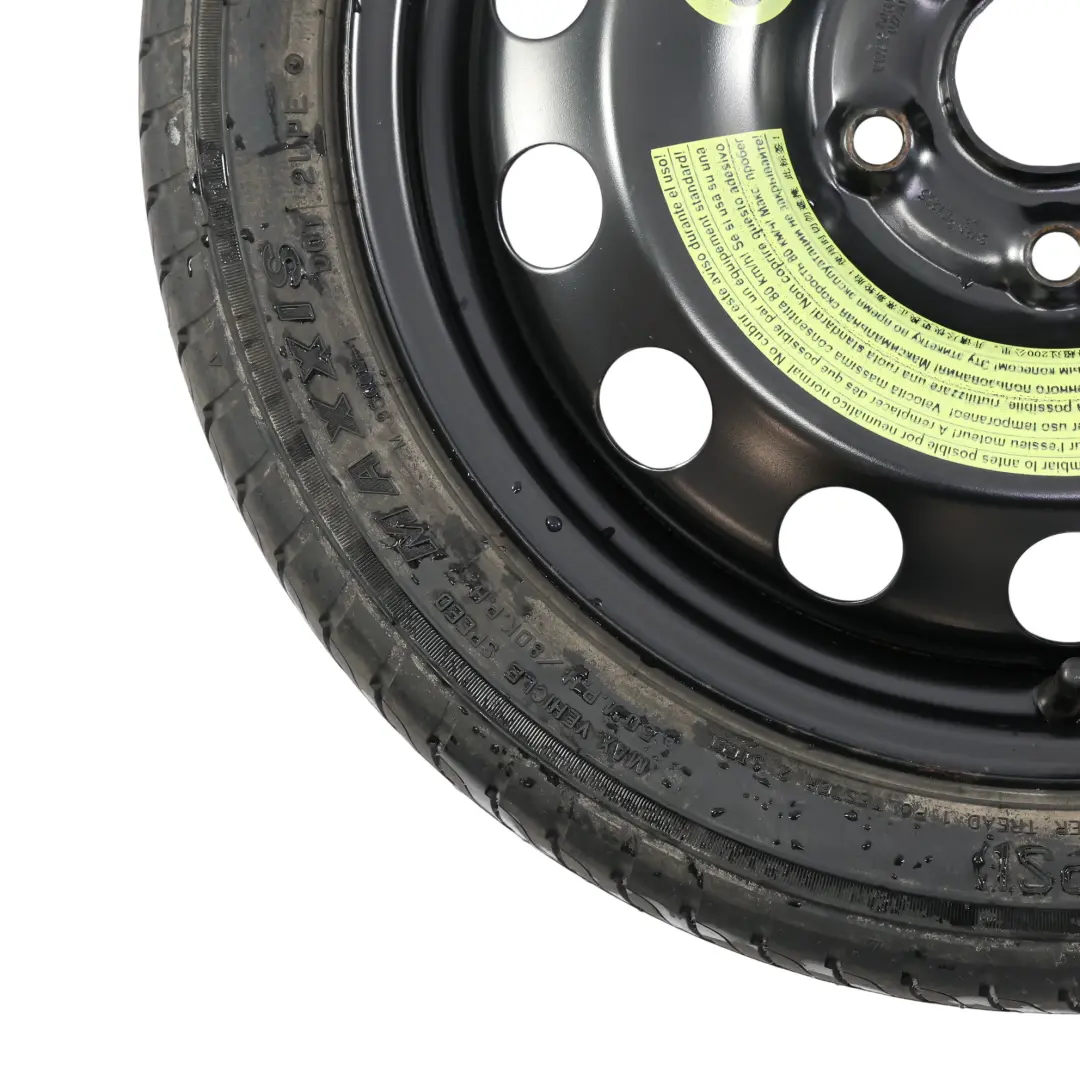 Spare Wheel Steel R16 Maxxis Tyre 3.5J ET:25.5 125/70 to VW Golf Mk7 with Part number 1K0601027AQ VW Golf Mk7 Spare Wheel Steel R16 Maxxis Tyre 3.5J ET:25.5 125/70 - SKU 1K0601027AQ-2 - Part number 1K0601027AQ