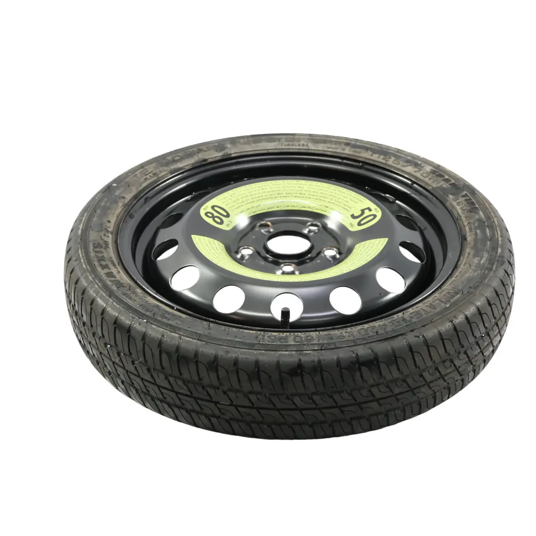 VW Golf Mk7 Spare Wheel Steel R16 Maxxis Tyre 3.5J ET:25.5 125/70 - SKU 1K0601027AQ-2 - Part number 1K0601027AQ