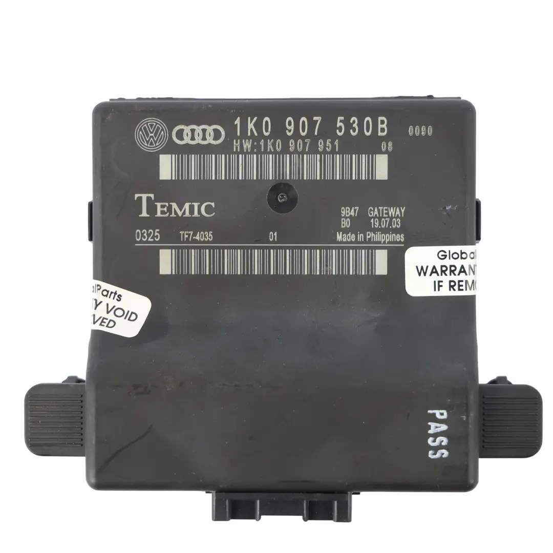Audi Volkswagen Golf Mk5 A3 8P Gateway Modulo Controllo CAN - SKU 1K0907530B - Numero di parte 1K0907530B