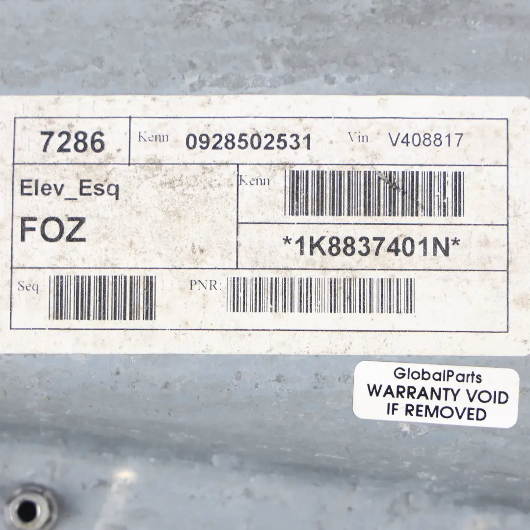 Volkswagen Scirocco Mk3 Mechanizm Podnoszenia Szyby Przód Lewy - SKU 1K8837401N - Numer Części 1K8837401N