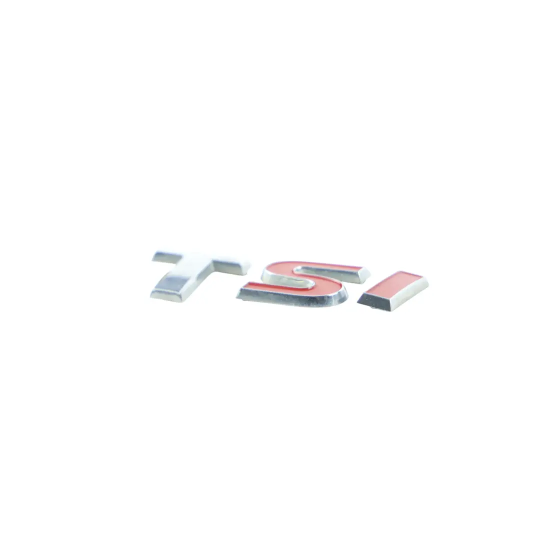 Volkswagen Scirocco Mk3 Rear Door Boot Lid Trunk Badge TSI Chrome Red - SKU 1K8853675A - Part number 1K8853675A