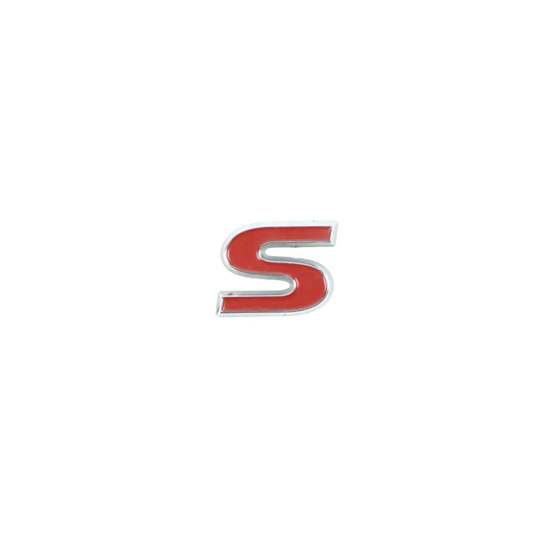 Volkswagen Scirocco Mk3 Rear Door Boot Lid Trunk Badge TSI Chrome Red - SKU 1K8853675A - Part number 1K8853675A