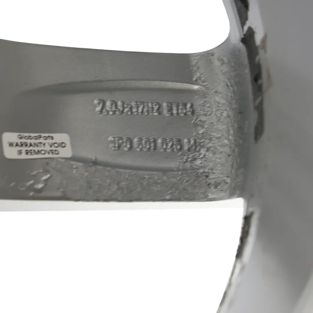 Seat Leon Mk2 1P Toledo Altea Plata Llanta Aleación 17" 7J ET:54 - SKU 1P0601025M-SL3 - Número de pieza 1P0601025M