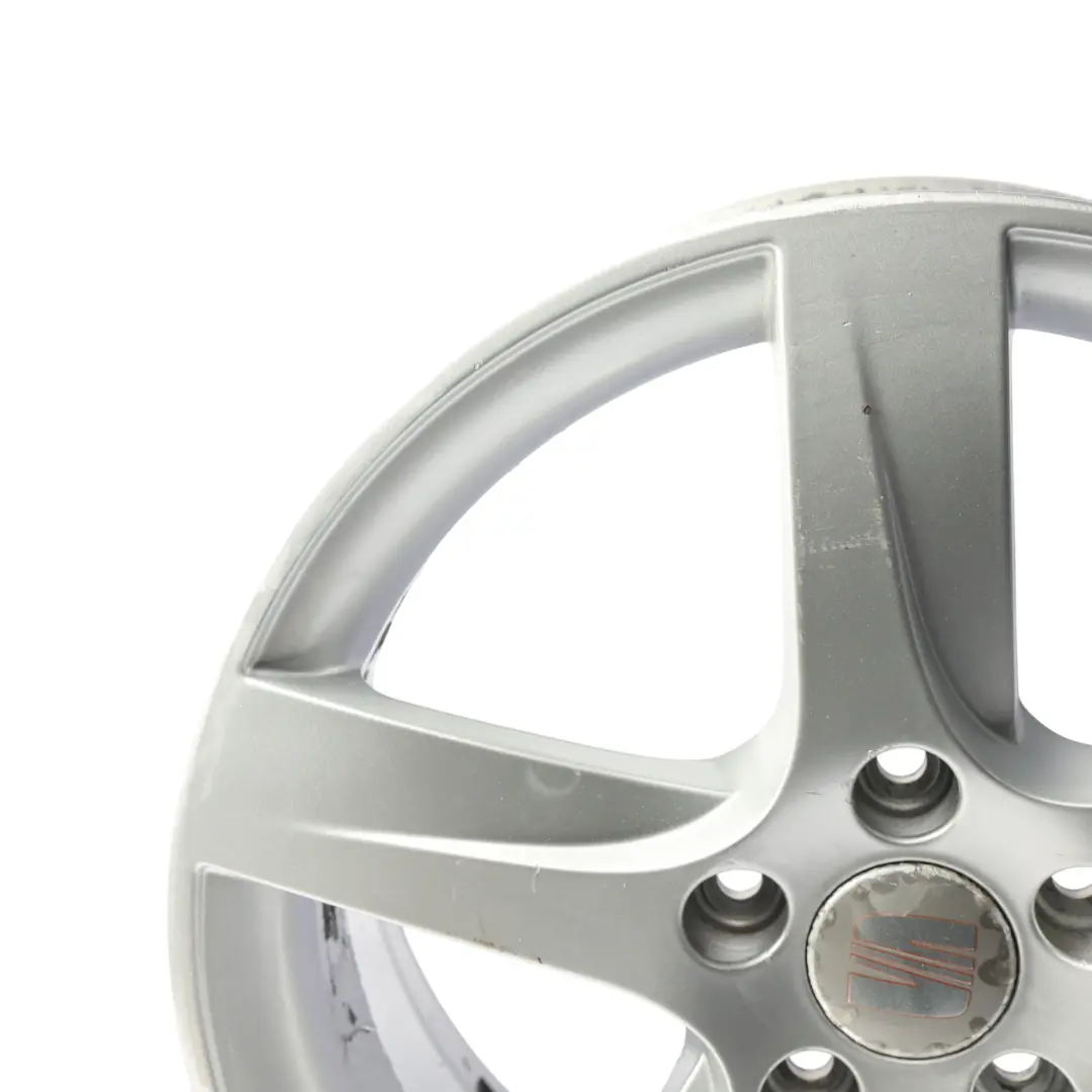 Mk2 1P Toledo Altea Silver Wheel Alloy 17" 7J ET:54 to Seat Leon with Part number 1P0601025M Seat Leon Mk2 1P Toledo Altea Silver Wheel Alloy 17" 7J ET:54 - SKU 1P0601025M-SL3 - Part number 1P0601025M