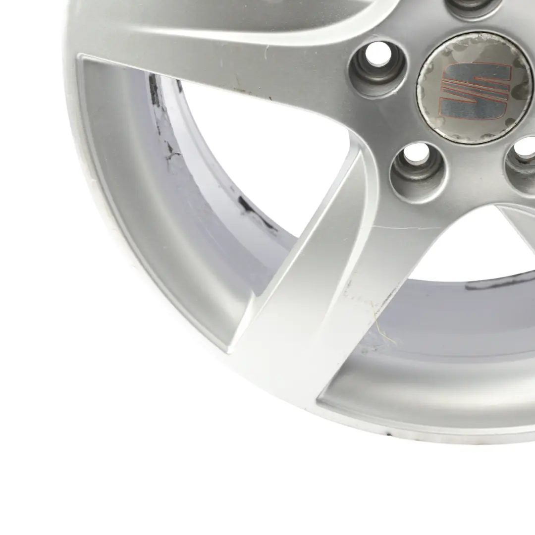 Mk2 1P Toledo Altea Silver Wheel Alloy 17" 7J ET:54 to Seat Leon with Part number 1P0601025M Seat Leon Mk2 1P Toledo Altea Silver Wheel Alloy 17" 7J ET:54 - SKU 1P0601025M-SL3 - Part number 1P0601025M