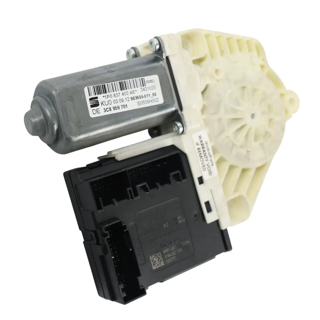 Seat Ibiza 6J Leon 1P Motor Elevalunas Delantero Derecho - SKU 1P0837402AE - Número de pieza 1P0837402AE