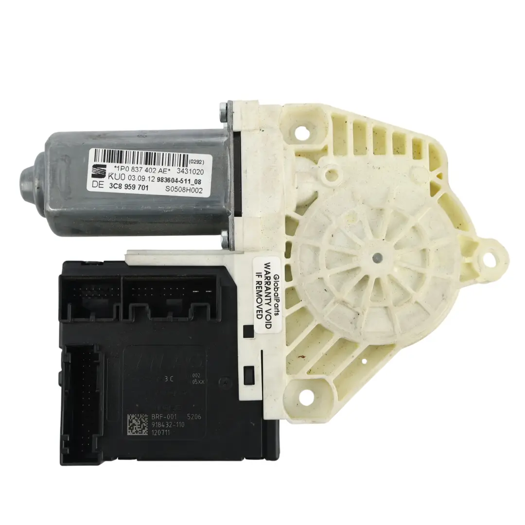 Seat Ibiza 6J Leon 1P Motorino Alzacristallo Anteriore Destro - SKU 1P0837402AE - Numero di parte 1P0837402AE