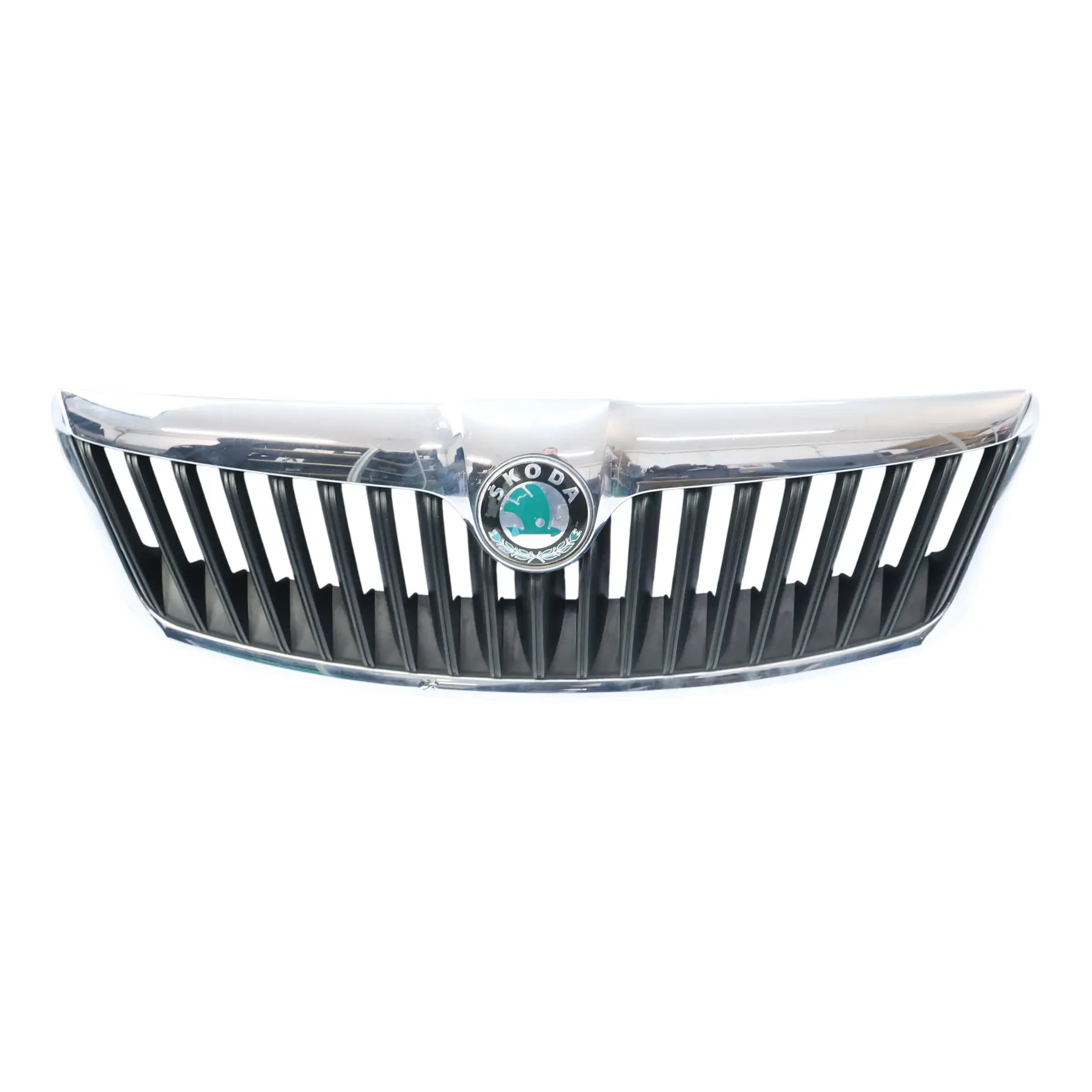Skoda Octavia Mk2 Hood Bonnet Radiator Front Grille Trim Panel Chrome 1Z0853651C