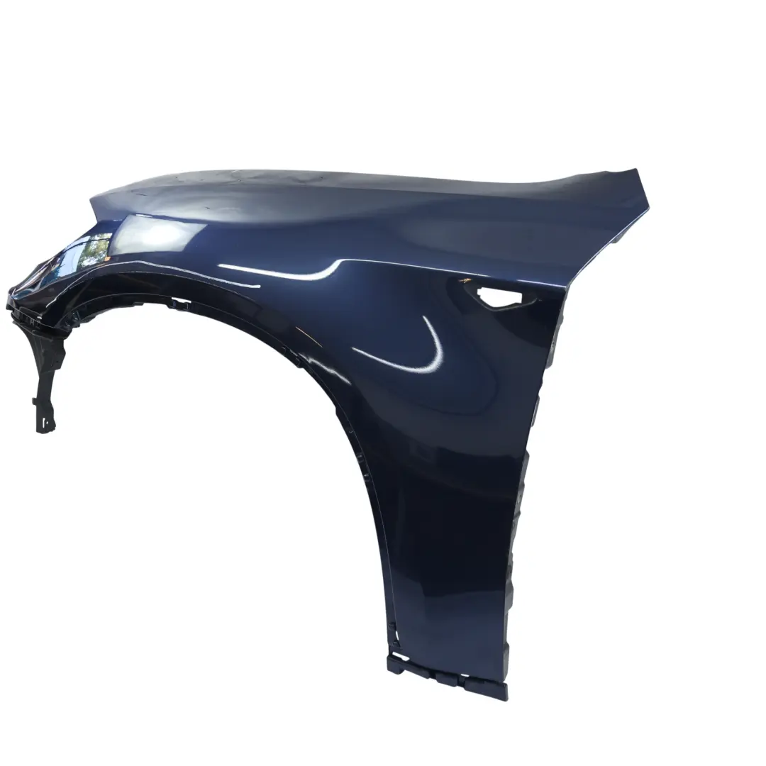 BMW X6 E71 Side Wing Panel Front Left N/S Fender Tiefseeblau Blue Metallic - A76 - SKU 2147591-DSB - Part number 2147591