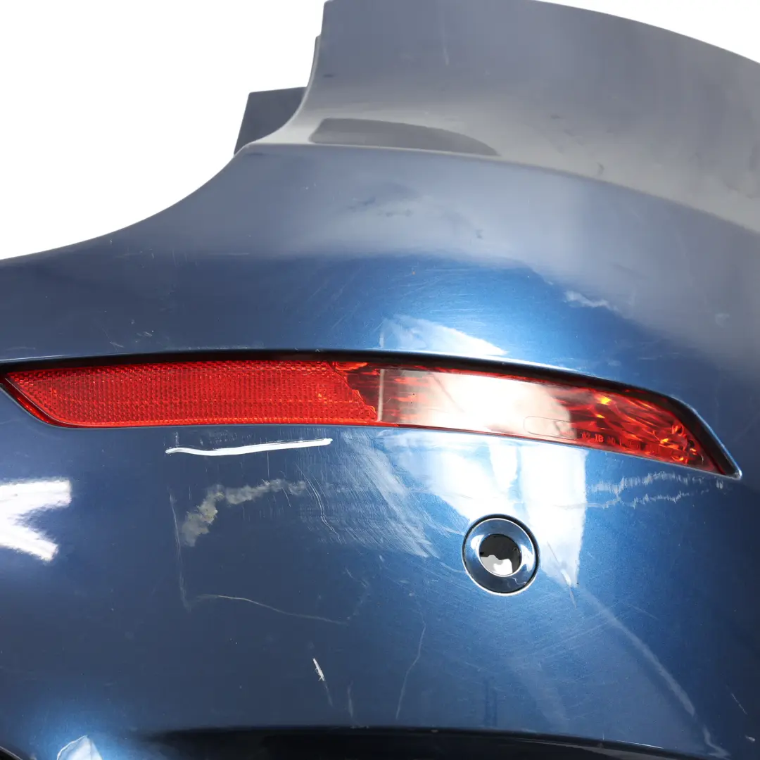 BMW X6 E71 Rear Bumper Trim Panel Tiefseeblau Deep Sea Blue Metallic - A76 - SKU 2147603-DSB - Part number 2147603