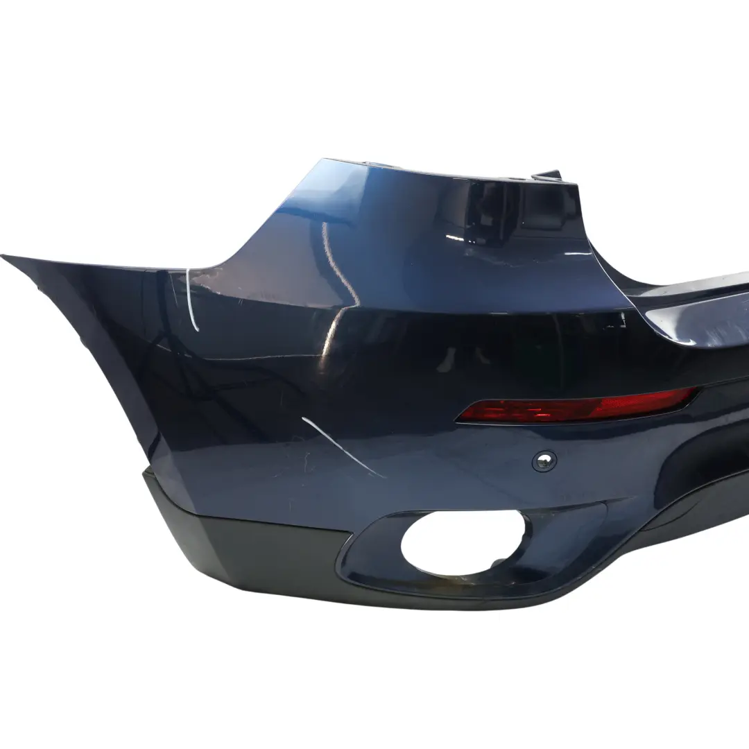 Bumper Trim Panel Tiefseeblau Deep Sea Blue Metallic - A76 to BMW X6 E71 Rear with Part number 2147603 BMW X6 E71 Rear Bumper Trim Panel Tiefseeblau Deep Sea Blue Metallic - A76 - SKU 2147603-DSB - Part number 2147603