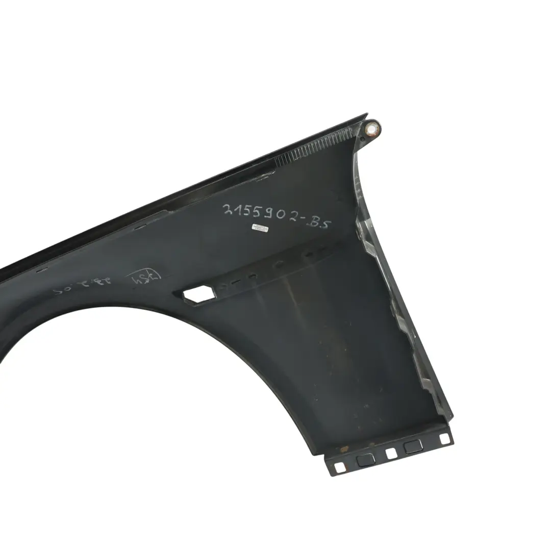 BMW E63 E64 Panel Lateral Aleta Delantera Derecha Negro Sapphire Metalizado 475 - SKU 2155902-BS1 - Número de pieza 2155902