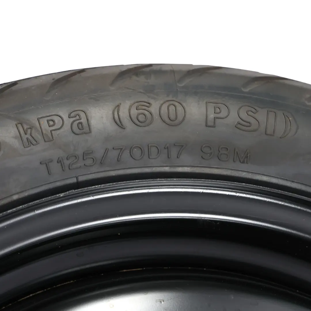 Mk1 Space Saver Spare Wheel 17" BFGoodrich 125/70 to Toyota Auris with Part number 2170602 Toyota Auris Mk1 Space Saver Spare Wheel 17" BFGoodrich 125/70 - SKU 2170602 - Part number 2170602