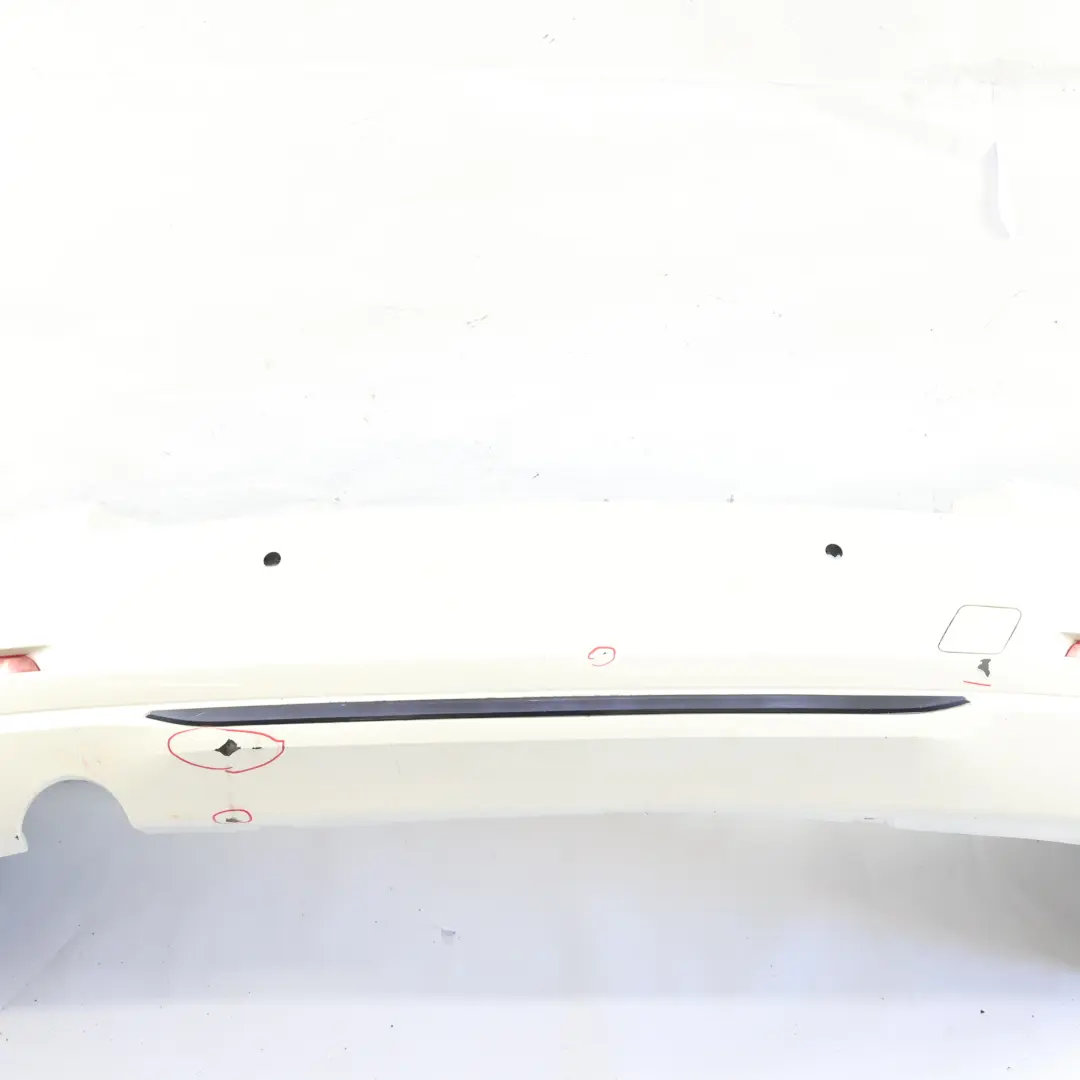 Bumper Trim Panel PDC Covering Alpinweiss Alpine White 3 - 300 to BMW F30 Rear with Part number 2239993 BMW F30 Rear Bumper Trim Panel PDC Covering Alpinweiss Alpine White 3 - 300 - SKU 2239993-AW - Part number 2239993