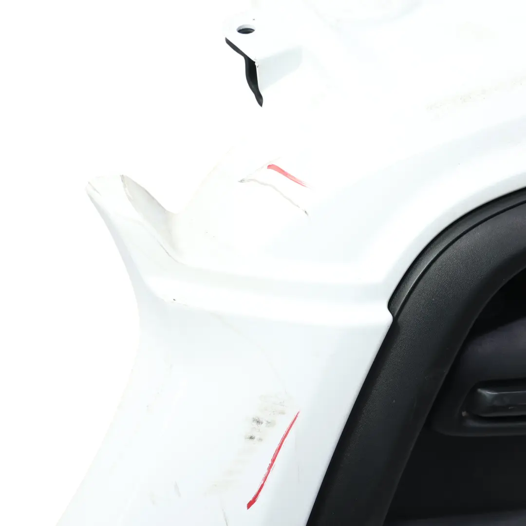 Mk8 Front Bumper Upper Trim Panel Covering Frozen White - Z2 to Ford Transit with Part number 2378172 Ford Transit Mk8 Front Bumper Upper Trim Panel Covering Frozen White - Z2 - SKU 2378172-FW - Part number 2378172