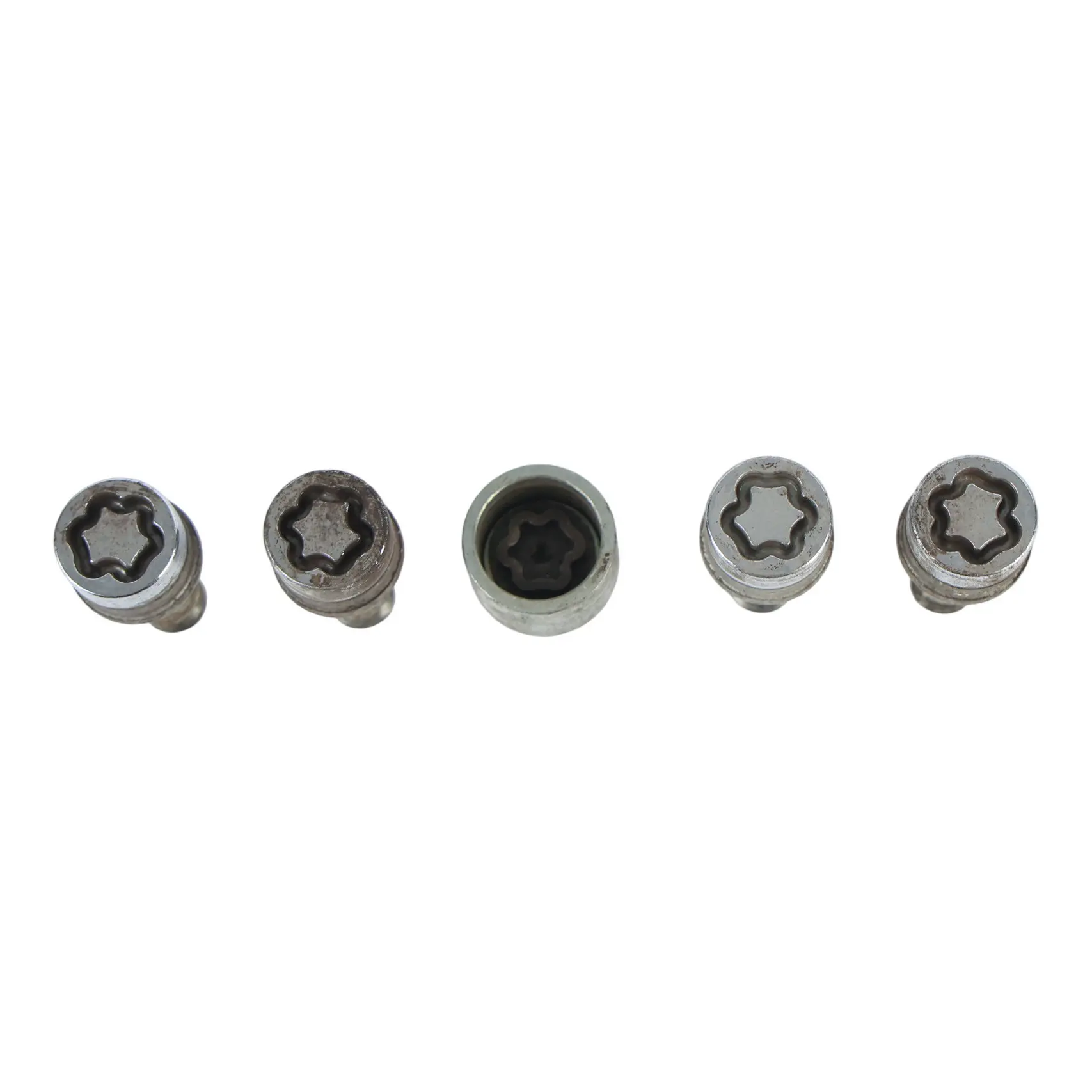 BMW E60 E84 E87 E90 Wheel Bolt Set Of Four Black With Adapter Security 2453959