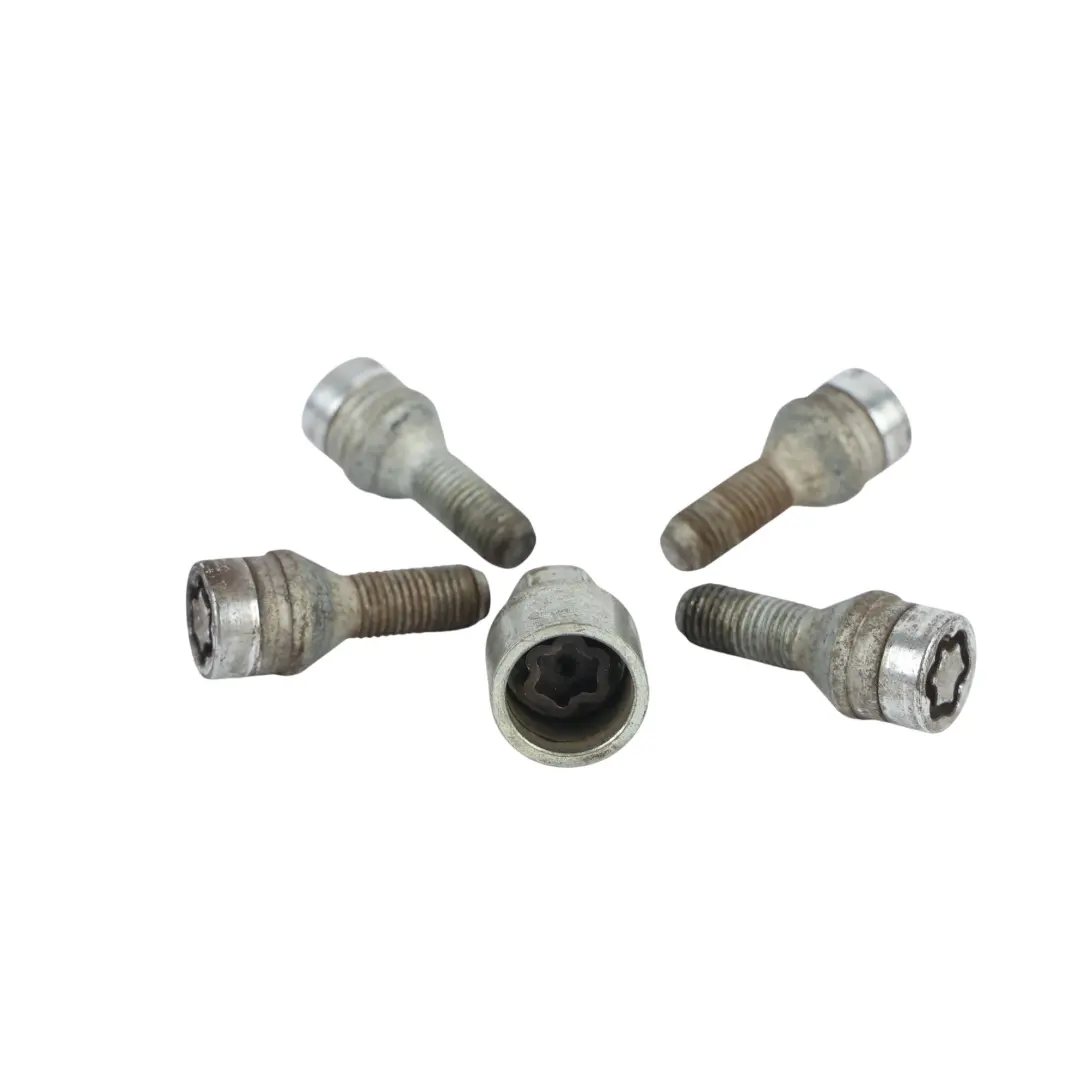 BMW E60 E84 E87 E90 Wheel Bolt Set Of Four Black With Adapter Security - SKU 2453959-7 - Part number 2453959