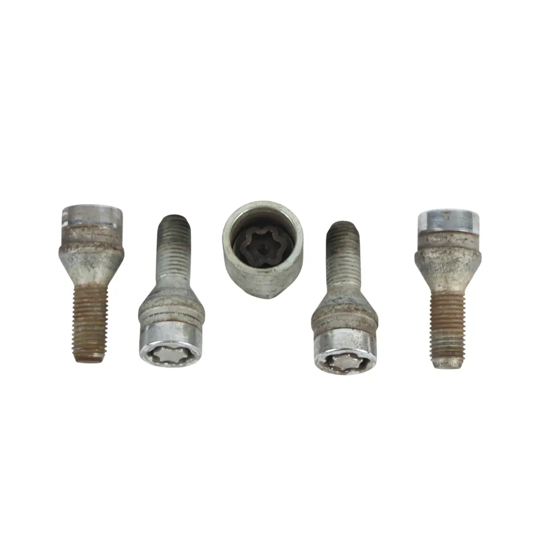Set Of Four Black With Adapter Security to BMW E60 E84 E87 E90 Wheel Bolt with Part number 2453959 BMW E60 E84 E87 E90 Wheel Bolt Set Of Four Black With Adapter Security - SKU 2453959-7 - Part number 2453959