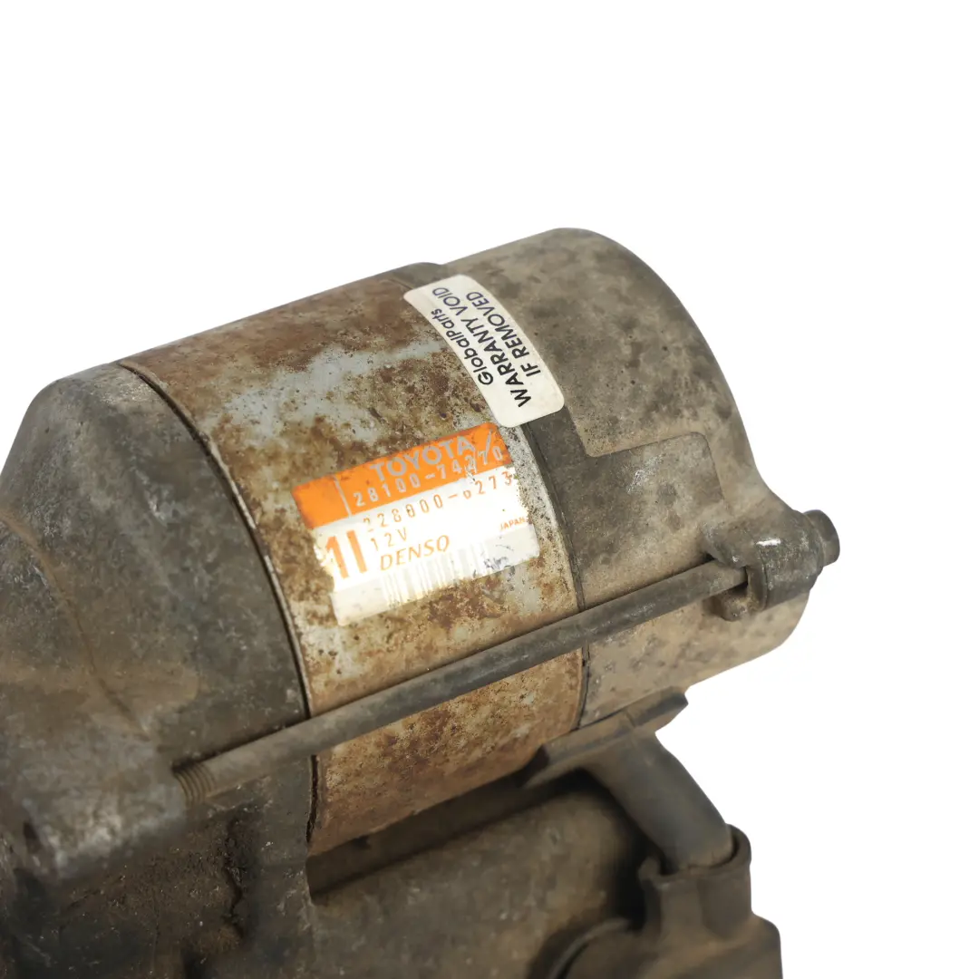 Toyota Rav4 Mk2 Anlasser Denso 12V 1.2KW 2.0 Benzin 4WD 1AZFE - SKU 2810074270 - Teilenummer 2810074270