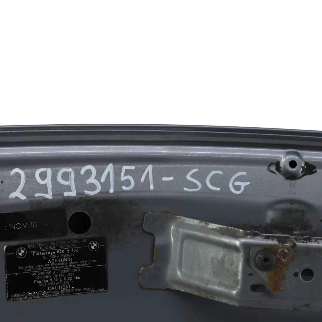Maska Pokrywa Silnika Przednia Spacegrau Szary Metalik A52 do BMW X1 E84 o numerze 2993151 BMW X1 E84 Maska Pokrywa Silnika Przednia Spacegrau Szary Metalik A52 - SKU 2993151-SCG - Numer Części 2993151