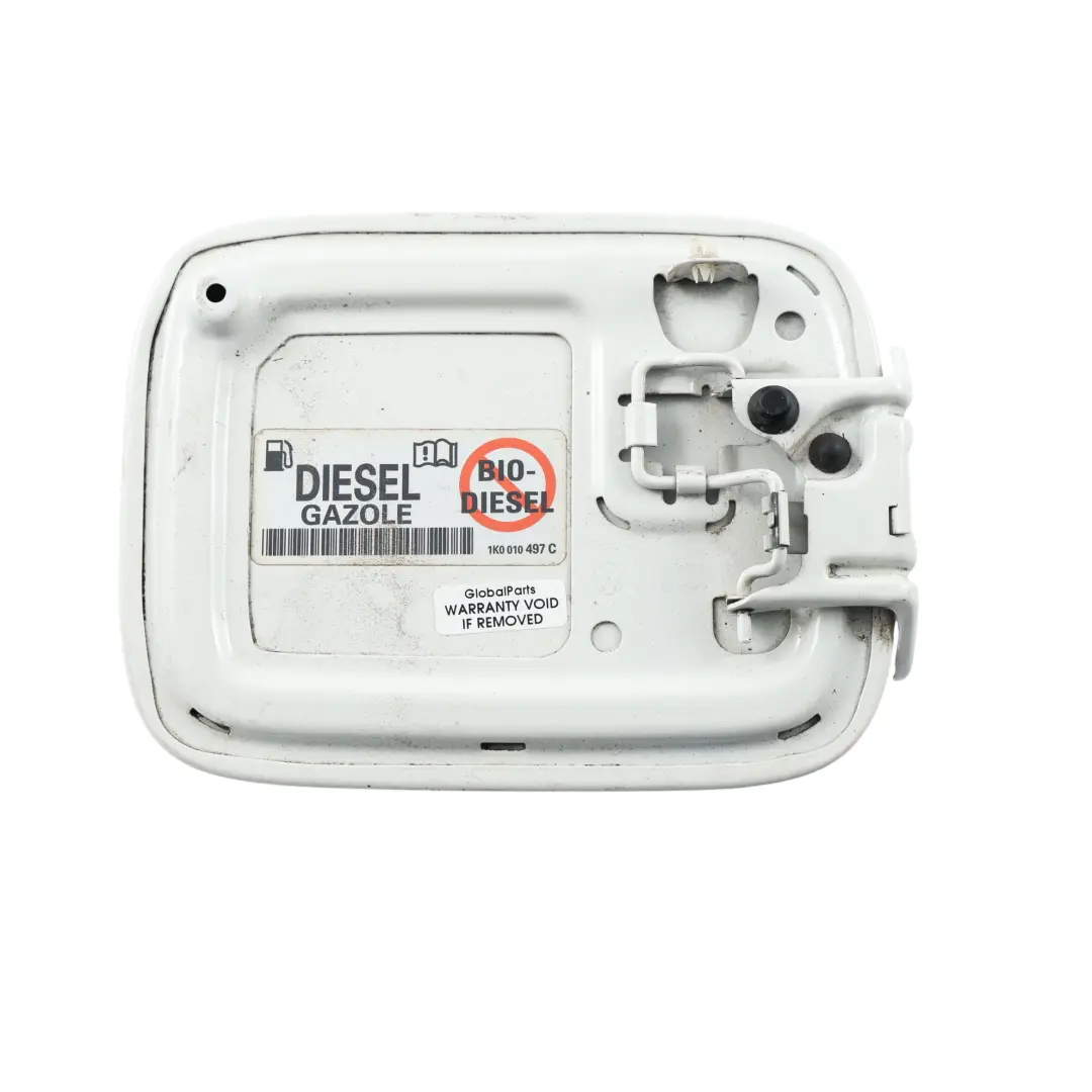 Volkswagen Caddy 2K Trappe Réservoir Carburant Blanc Candy B9A E - SKU 2K0809905-CWH - Numéro de pièce 2K0809905