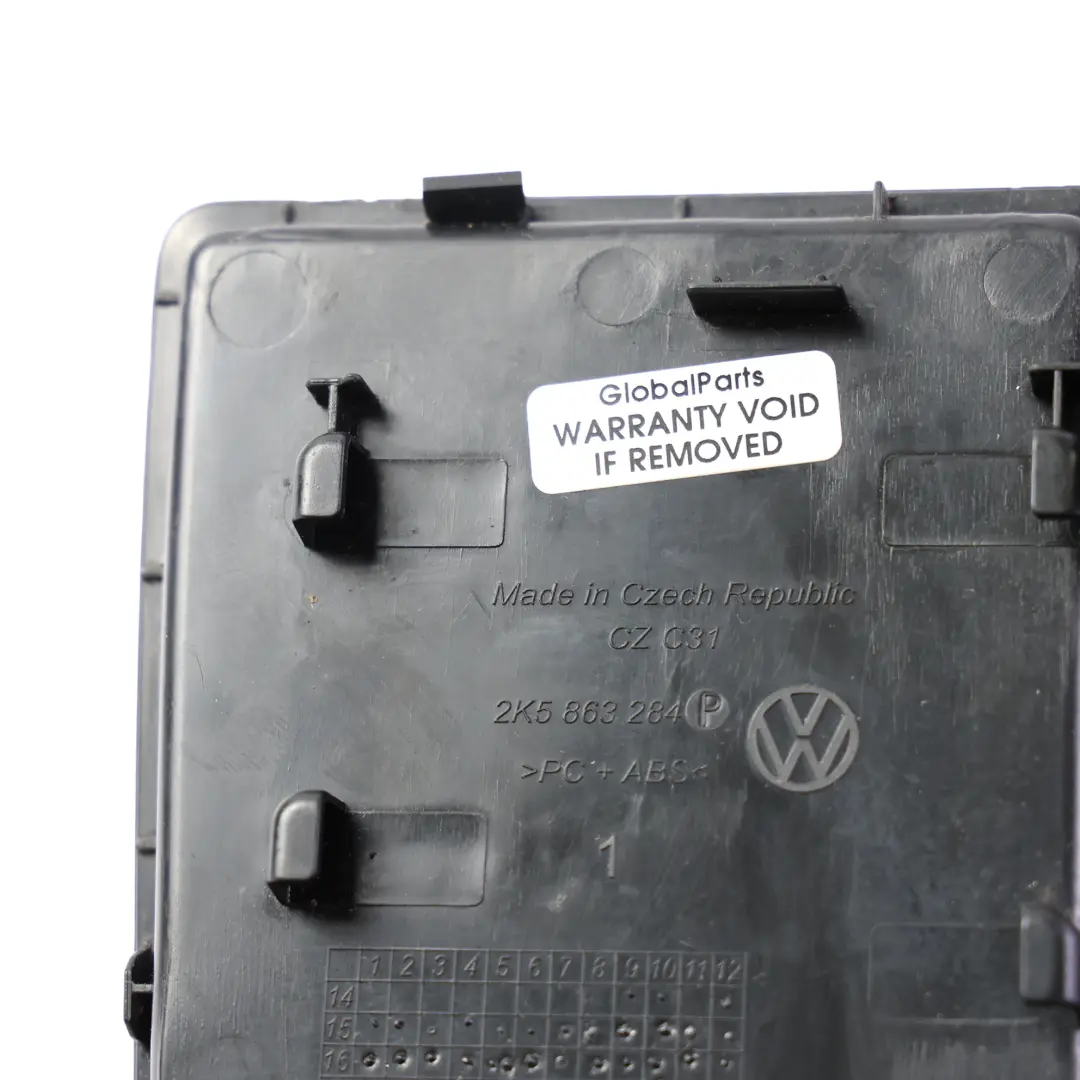 Volkswagen Caddy Maxi SA Panel Konsoli Środkowej 12V Osłona - SKU 2K5863284P - Numer Części 2K5863284P