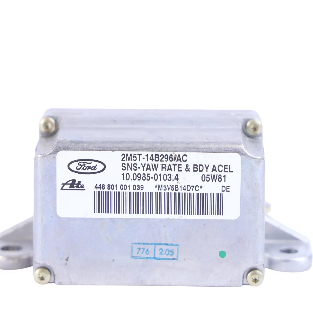 Gierratensensor Dynamische Stabilitätskontrolle ESP 2M5T-14B296- für Jaguar XK8 X100 mit Teilenummer 2M5T-14B296-AC Jaguar XK8 X100 Gierratensensor Dynamische Stabilitätskontrolle ESP 2M5T-14B296- - SKU 2M5T-14B296-AC - Teilenummer 2M5T-14B296-AC