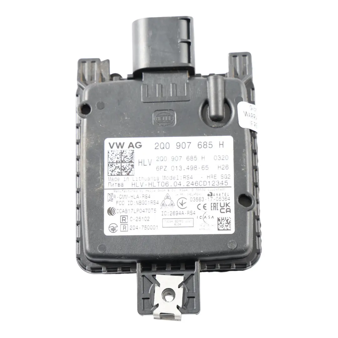 Audi A3 8Y Totwinkel Assistent Steuergerät Spurhalteassistent - SKU 2Q0907685H - Teilenummer 2Q0907685H