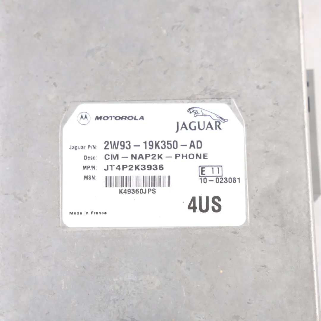 Jaguar X-Type X400 Bluetooth Mobile Phone Interface Module - SKU 2W93-19K350-AD - Part number 2W93-19K350-AD