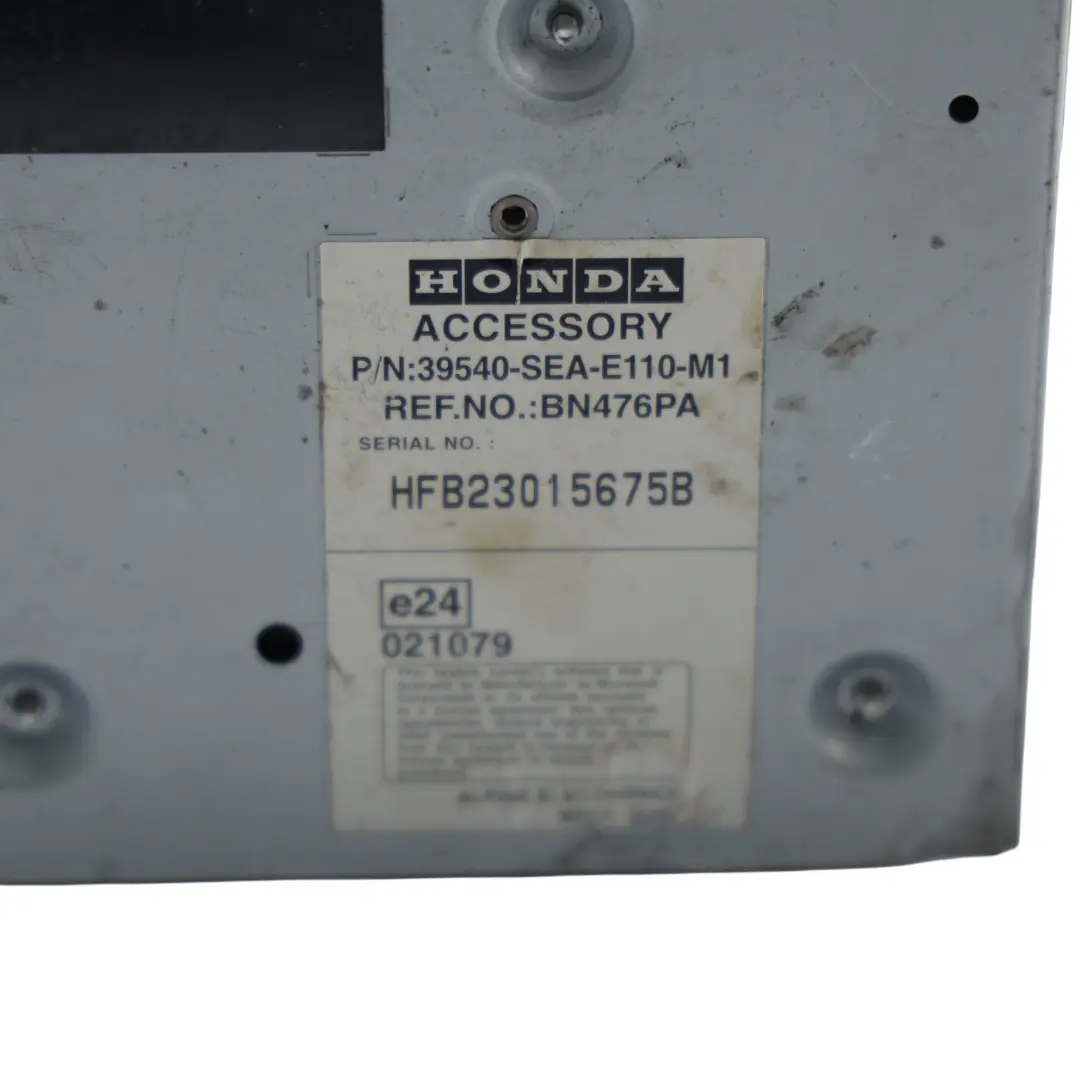 Honda Accord Mk7 Sat Nav DVD Disc Reader Multimedia Player - SKU 39540-SEA-E110-M1 - Part number 39540-SEA-E110-M1