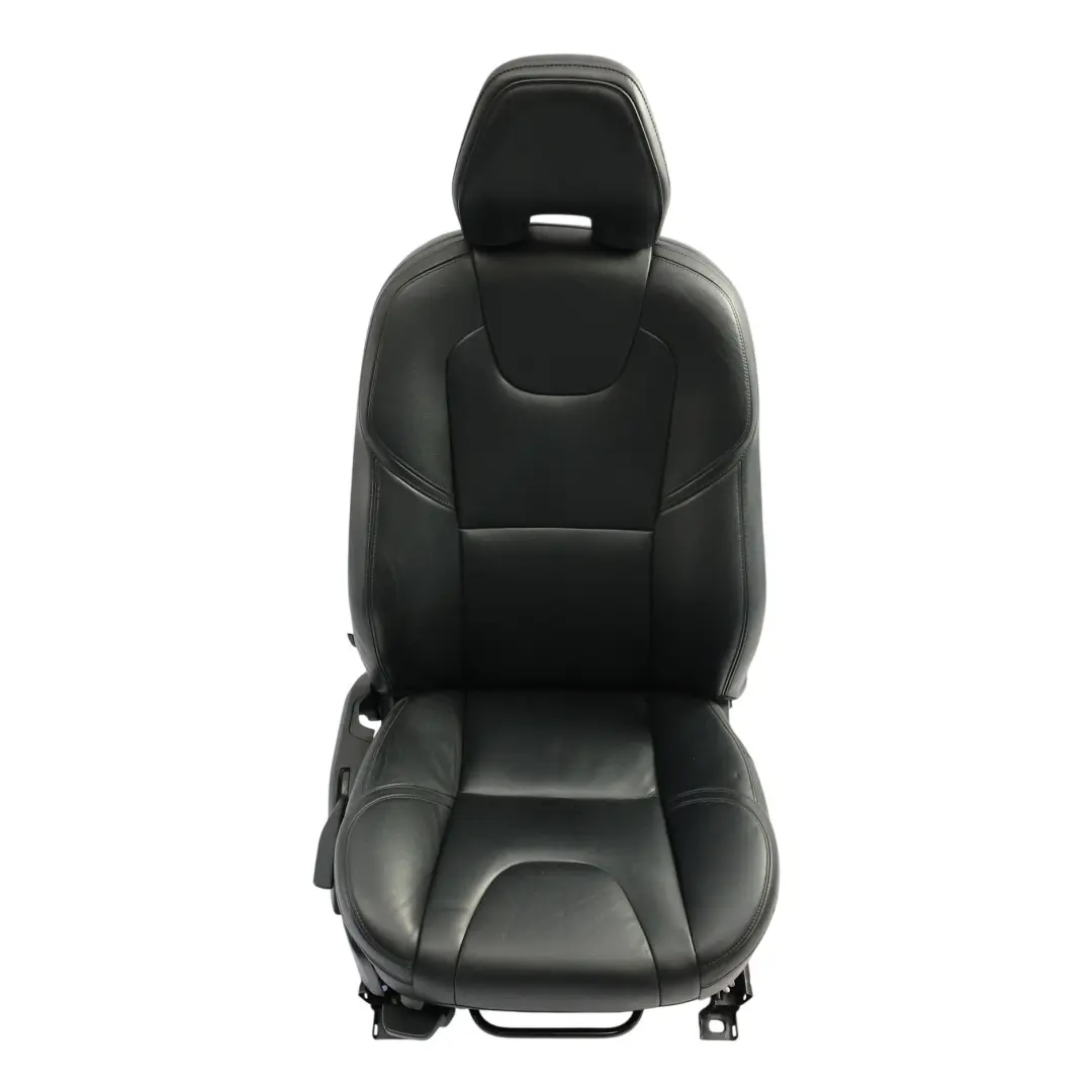 Volvo V40 Mk2 Fotel Siedzenie Przednie Prawe Czarna Skóra - SKU 39829499-1 - Numer Części 39829499