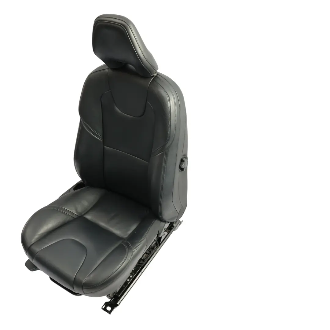 Volvo V40 Mk2 Fotel Siedzenie Przednie Prawe Czarna Skóra - SKU 39829499-1 - Numer Części 39829499