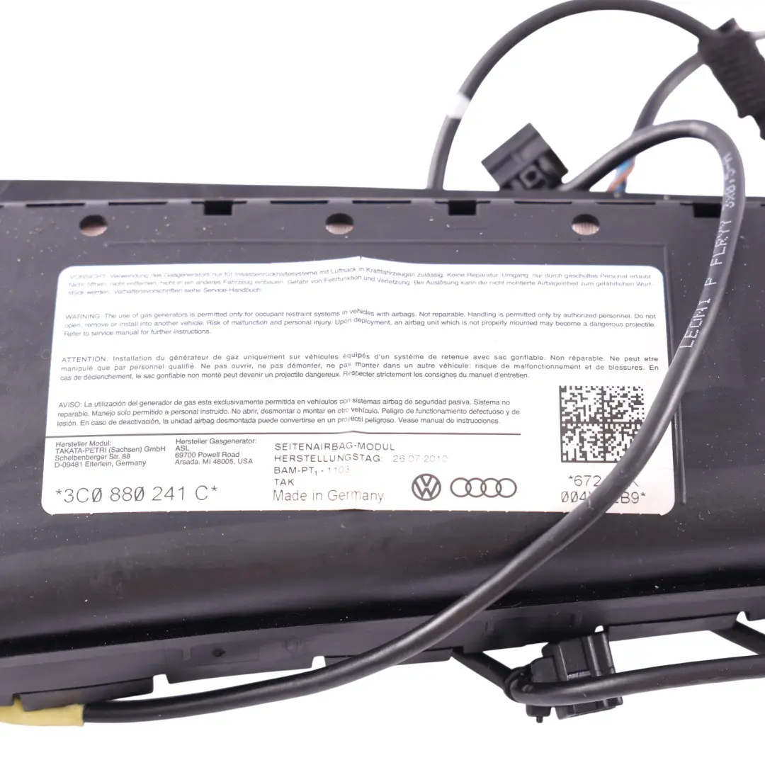 Volkswagen Passat B6 Front Air Module System Left N/S - SKU 3C0880241C - Part number 3C0880241C