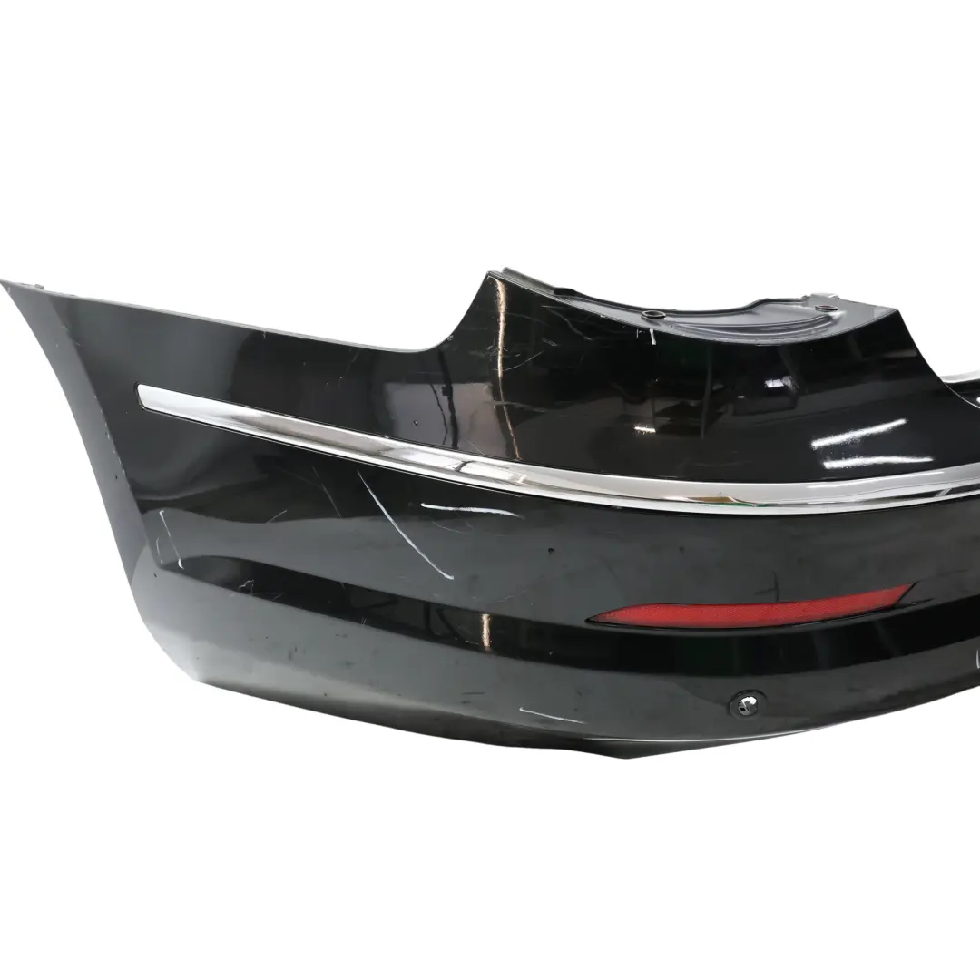 Volkswagen Passat CC Rear Bumper Trim Panel Deep Black Pearl Effect - C9X - SKU 3C8807417P-DBL - Part number 3C8807417P