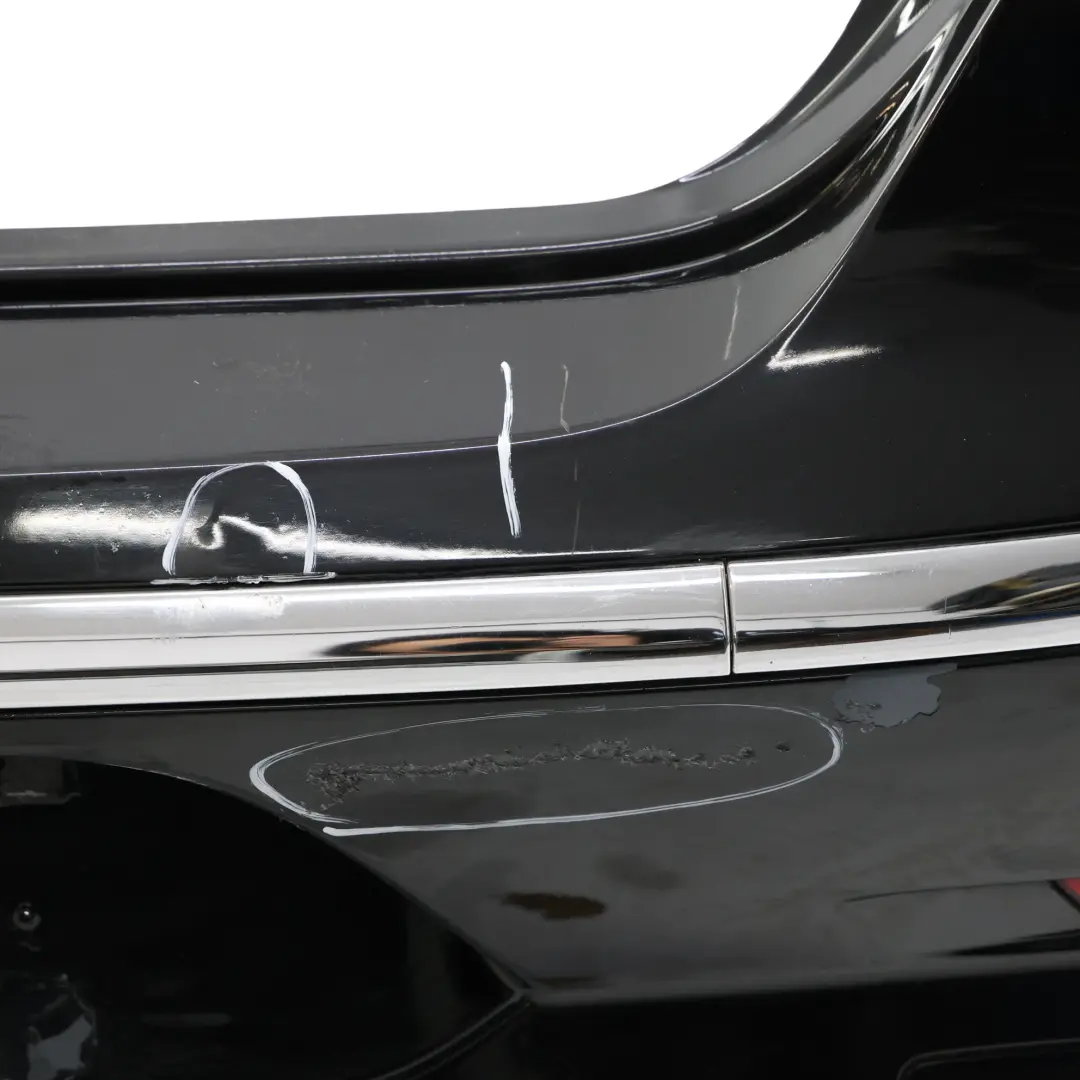Volkswagen Passat CC Rear Bumper Trim Panel Deep Black Pearl Effect - C9X - SKU 3C8807417P-DBL - Part number 3C8807417P