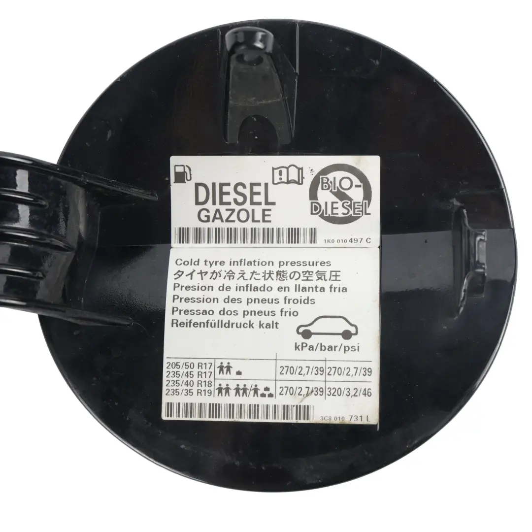 Volkswagen Passat CC Klapka Wlewu Paliwa Głęboka Czerń Perłowa C9X - SKU 3C8809857E-DBL - Numer Części 3C8809857E