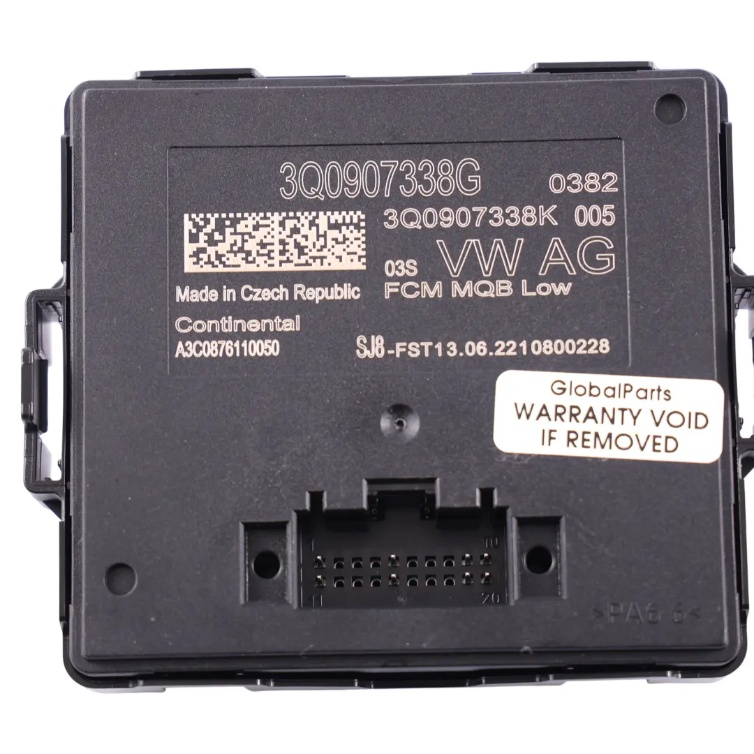 Skoda Audi VW Seat Module Correcteur de Portée Phare Xenon ECU - SKU 3Q0907338G - Numéro de pièce 3Q0907338G