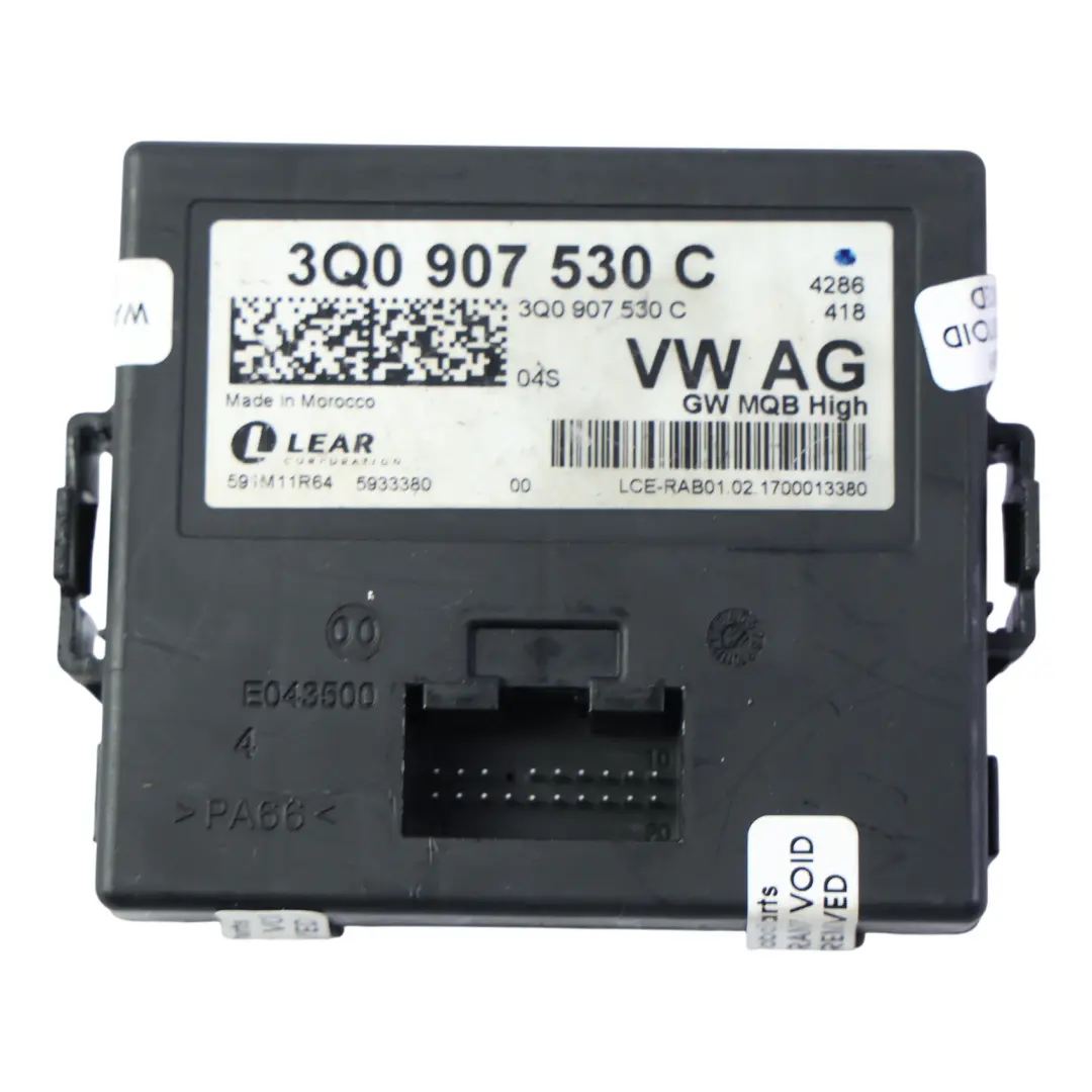 Audi Golf Mk7 Tiguan AD1 Gateway Steuergerät 1.5 Benzin - SKU 3Q0907530C - Teilenummer 3Q0907530C