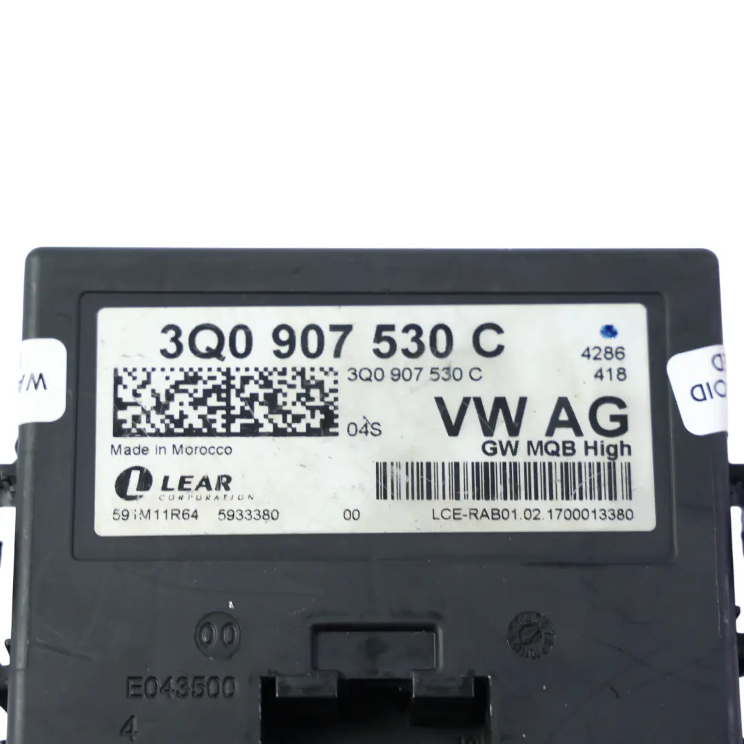 Modulo Gateway 1.5 Benzina per Audi Volkswagen Golf Mk7 Tiguan AD1 con numero di parte 3Q0907530C Audi Volkswagen Golf Mk7 Tiguan AD1 Modulo Gateway 1.5 Benzina - SKU 3Q0907530C - Numero di parte 3Q0907530C