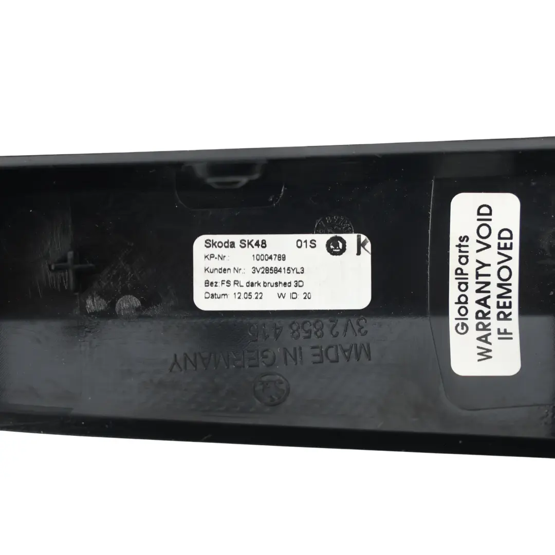 3V Armaturenbrett Verkleidung Abdeckung für Skoda Superb Se mit Teilenummer 3V2858415 Skoda Superb Se 3V Armaturenbrett Verkleidung Abdeckung - SKU 3V2858415 - Teilenummer 3V2858415