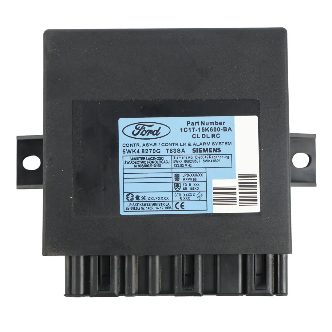 Mk6 Modulo Centralina Chiusura Centralizzata Porta 1C1T-15K600-BA per Ford Transit con numero di parte 4042409 Ford Transit Mk6 Modulo Centralina Chiusura Centralizzata Porta 1C1T-15K600-BA - SKU 4042409 - Numero di parte 4042409