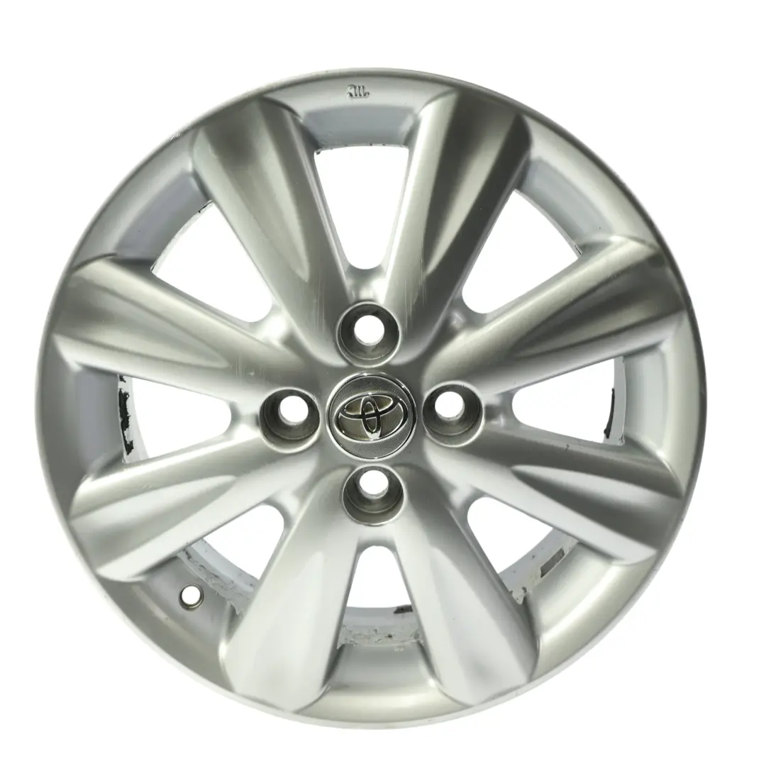 Toyota Yaris Mk2 Felga Aluminiowa Srebrna 15" 5.5J ET:45 - SKU 42611-0D240-SL1 - Numer Części 42611-0D240
