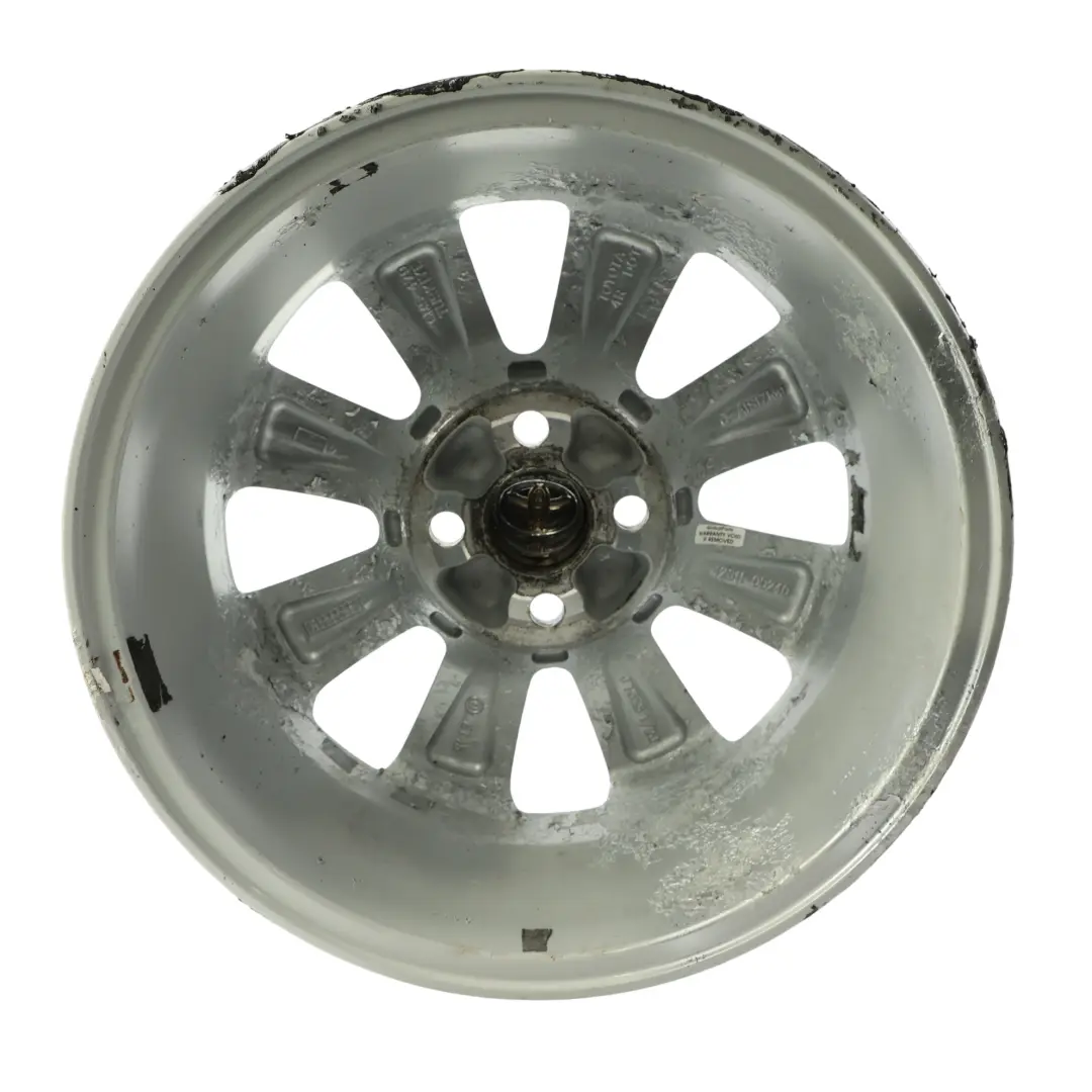 Toyota Yaris Mk2 Alloy Wheel Rim Silver 15" 5,5J ET:45 - SKU 42611-0D240-SL1 - Part number 42611-0D240