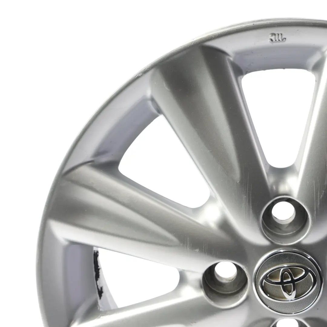 Toyota Yaris Mk2 Alloy Wheel Rim Silver 15" 5,5J ET:45 - SKU 42611-0D240-SL1 - Part number 42611-0D240