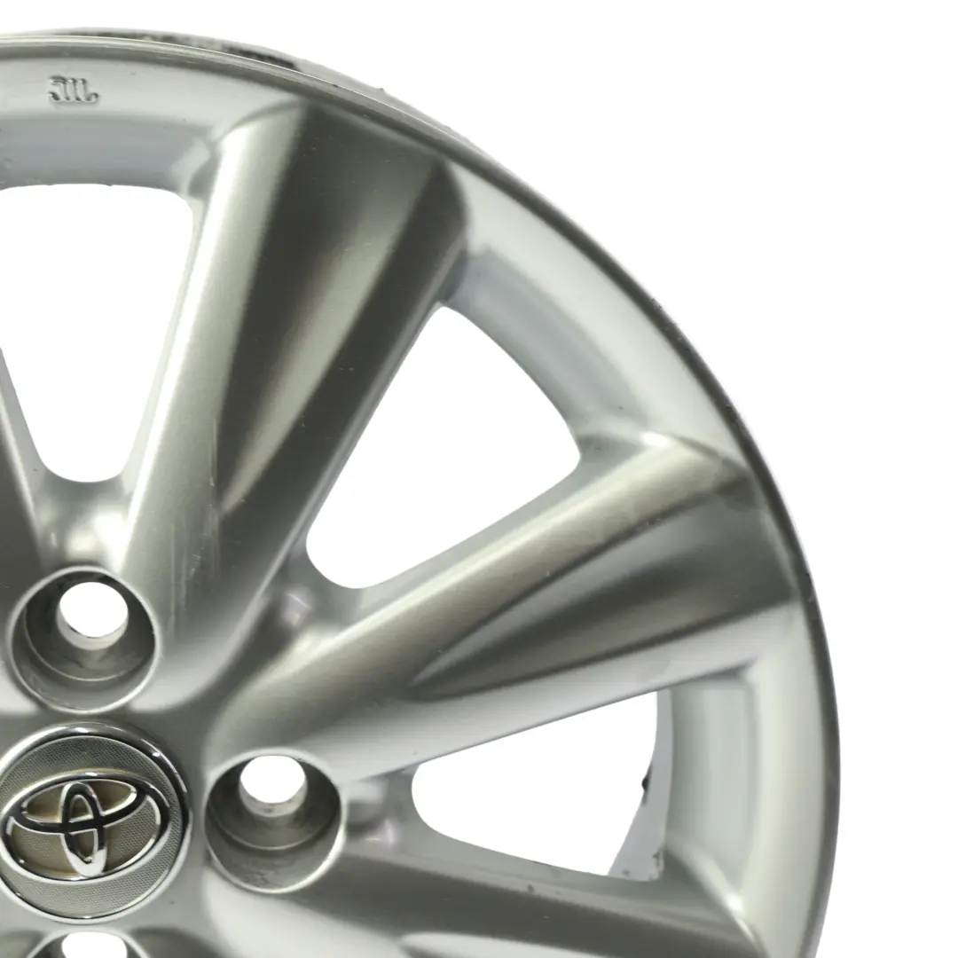 Toyota Yaris Mk2 Alloy Wheel Rim Silver 15" 5,5J ET:45 - SKU 42611-0D240-SL1 - Part number 42611-0D240
